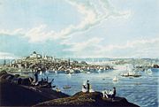 View of Boston from Dorchester Heights, 1841.
