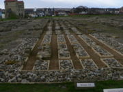 Not much remains of these horreae at Arbeia, probably the floors of bins between aisles.