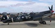 The Spitfire Mk VIII "Grey Nurse" which saw action with No. 457 Squadron RAAF in the South West Pacific Area is one of two Spitfires still flying in Australia, both owned by Temora Aviation Museum.