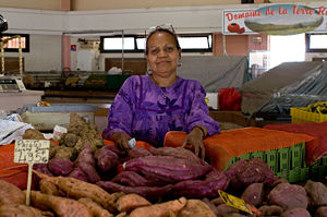 Woman at Noumea market