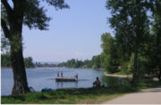 The "Alte Donau", one of the top bathing and recreation spots