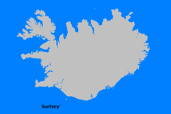 Surtsey in southwest Iceland