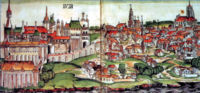 Buda Castle during the Middle Ages.