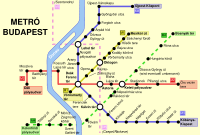 Map of the Budapest Metro