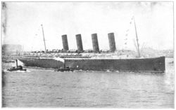 7 May: (World War I)   German U-boat sinks RMS Lusitania.