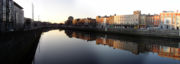 The River Liffey divides the city into Northside and Southside.