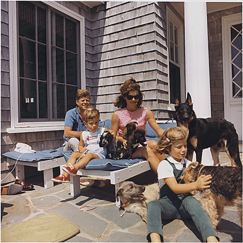 Image:Kennedy Family with Dogs During a Weekend at Hyannisport 1963.gif