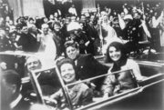 JFK, Jackie, and the Connallys in the Presidential limousine before the assassination