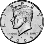 Kennedy has appeared on the U.S. half-dollar coin since 1964