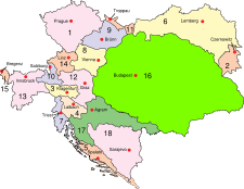 Map of Austria-Hungary
