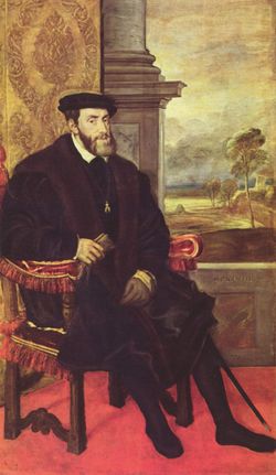 Charles V, Holy Roman Emperor, also Charles I of Spain, Austrian Habsburg  ruler and one of the major figures of the Counter-Reformation.