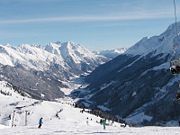 Skiing slopes at Sankt Anton am Arlberg