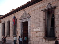 Birthplace of Simón Bolívar in Venezuela
