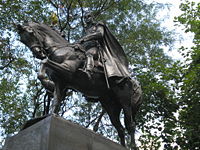 Simón Bolívar Monument, Sixth Avenue entrance to Central Park, New York City
