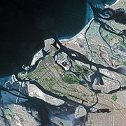 Abu Dhabi seen from SPOT satellite