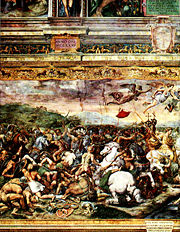  The Battle of the Milvian Bridge by Giulio Romano