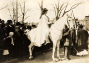 Inez Boissevain at a NAWS parade, Washington 1913