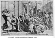 Pietro Testa (1611–1650): The Drunken Alcibiades Interrupting the Symposium (1648).