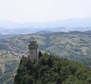 Montale tower on Monte Titano.