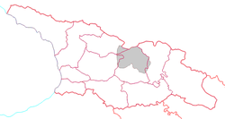Location of South Ossetia