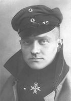 Portrait of Manfred von Richthofen, the Red Baron, who brought down 80 Allied aircraft before being shot down and killed on April 21, 1918. The medal around his neck is a Pour le Mérite.