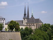 The Notre Dame Cathedral in Luxembourg.