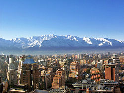 The Andes from Santiago.