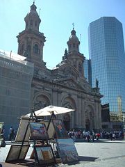 Santiago's Metropolitan Cathedral.
