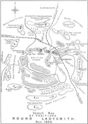 A map of Ladysmith, November 1899.