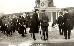 Unveiling of the Bootle War Memorial on 15 October 1922. The town, which lost over 1,000 people during the war, was part of the 7th King's recruiting area.