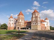 The Mir Castle near Minsk, built in the 15th century