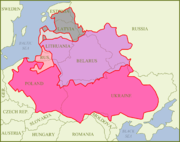 Map of the Grand Duchy of Lithuania and the Kingdom of Poland in the Polish-Lithuanian Commonwealth, 1619