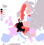 Knowledge of German in the European Union and some other European countries.