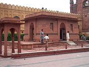 The Mausoleum of Iqbal, next to Badshahi Masjid, Lahore, Pakistan