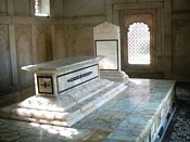 Interior of Iqbal's tomb.
