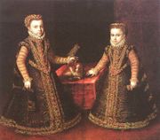 Philip's daughters Isabella and Catherine Michelle