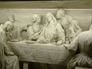 Drogheda Cathedral's The Last Supper sculpture, depicting a feminine St. John