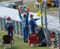 A sign displaying that the safety car (SC) is deployed. Safety is of paramount concern in contemporary F1.