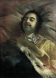 Peter the Great on his deathbed.