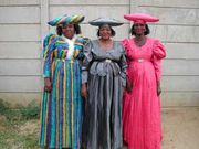 A group of Herero women, Windhoek, Namibia