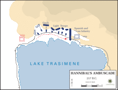 Battle of Lake Trasimene, 217 BC.From the Department of History, United States Military Academy