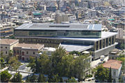 The New Acropolis Museum as seen from the Acropolis of Athens.