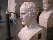 Bust of Demosthenes (Musei Capitolini, Rome), Roman copy of a Greek original sculpted by Polyeuktos