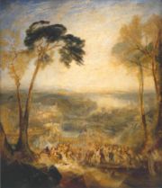 Phryne Going to the Public Baths as Venus and Demosthenes Taunted by Aeschines by J. M. W. Turner (1838)