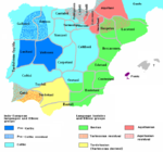 Main language areas in Iberia circa 200BC.