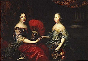 Anne of Austria and her niece, Marie-Thérèse, both Infantas of Spain and Queens of France