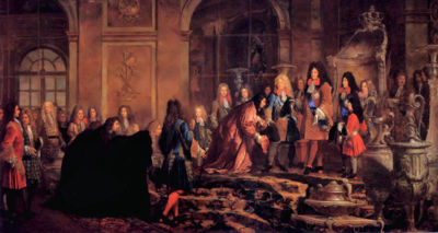 The Doge of Genoa at Versailles on the 15 May 1685Reparation faite à Louis XIV par le Doge de Gênes.15 mai 1685 by Claude Guy Halle, Château de Versailles