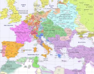 Europe on the eve of the War of the Spanish Succession (1700)