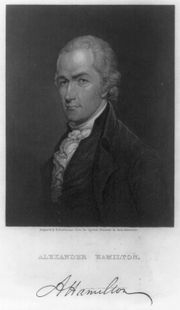 Alexander Hamilton shortly after the American Revolution