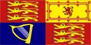 The Queen's Royal Standard in England, Wales and Northern Ireland.